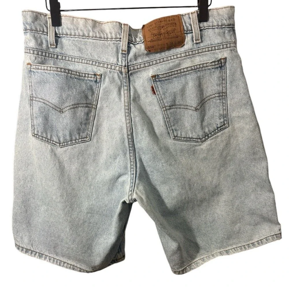 Vtg Levi's Orange Tag denim Levi 550 Jorts Jean Shorts Size 34 Bermuda length
